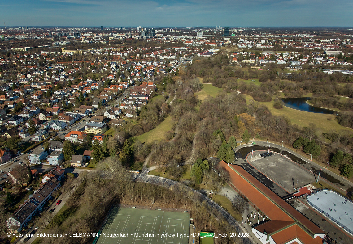 20.02.2023 - der Ostpark im zu warmen Februar 2023 in Neuperlach